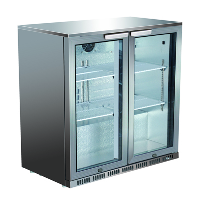 Stainless steel beer fridge